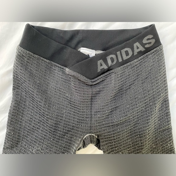 Adidas // Workout Leggings // Wrap Waist Detail // Medium Fits Like Small - Picture 8 of 11